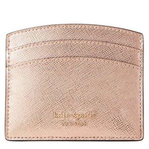 NWOT Kate Spade Gold Card Holder Wallet